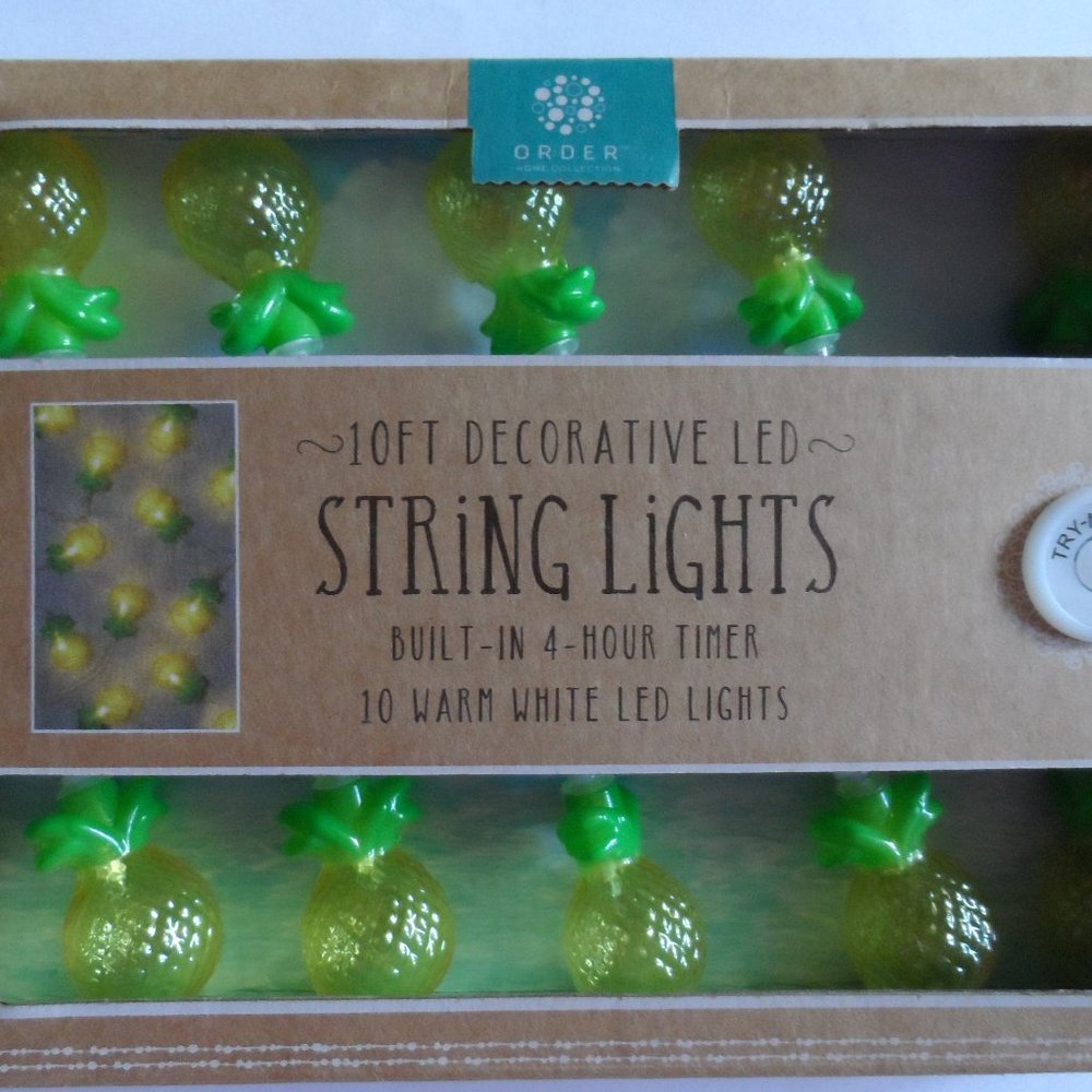 10 ft Decorative Led String Lights Pineapple